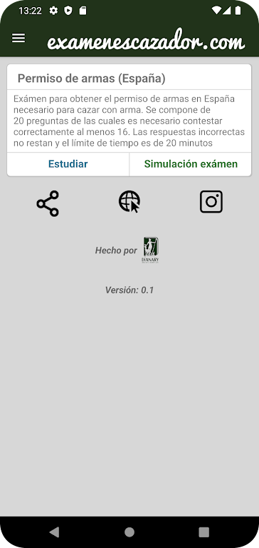 ExamenesCazador.com Screenshot 0