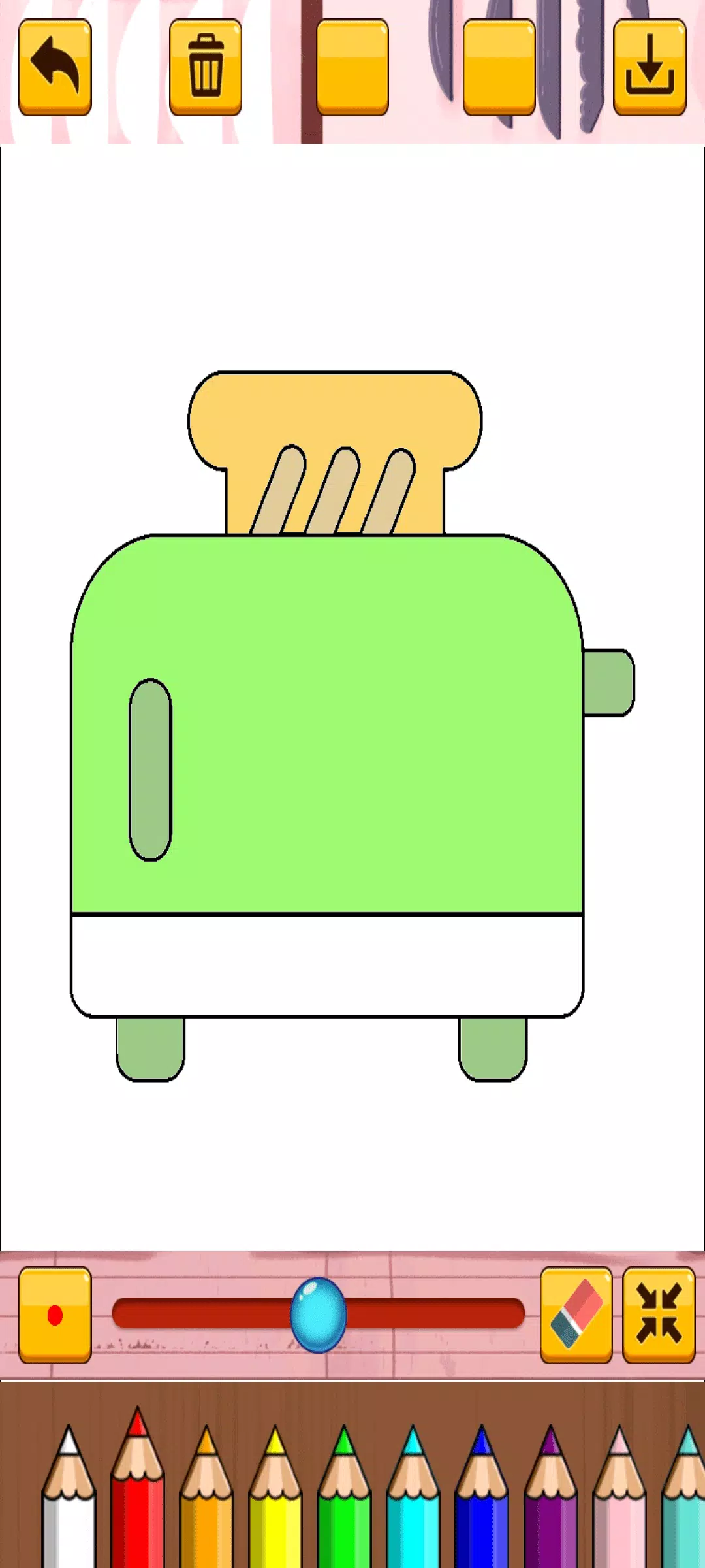 Coloring Kitchen Tools স্ক্রিনশট 3