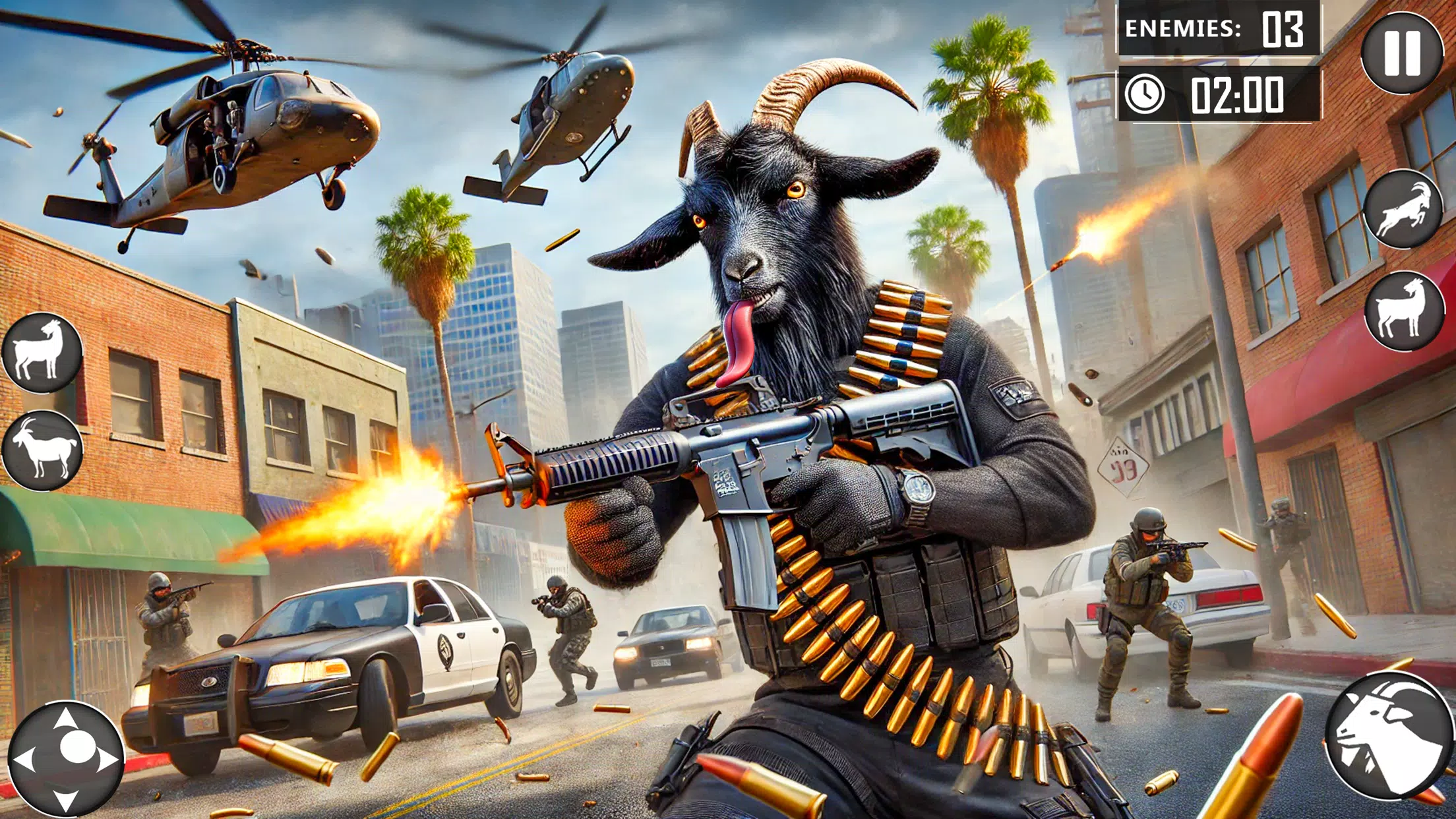 Angry Goat Fun Simulator Ảnh chụp màn hình 1
