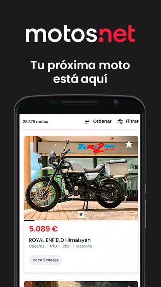 Motos.net - Motos de Ocasión स्क्रीनशॉट 1