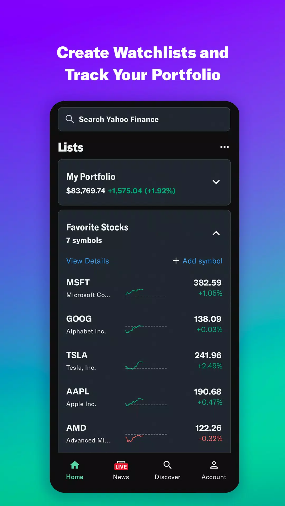 Yahoo財經美股即時行情應用截圖第3張