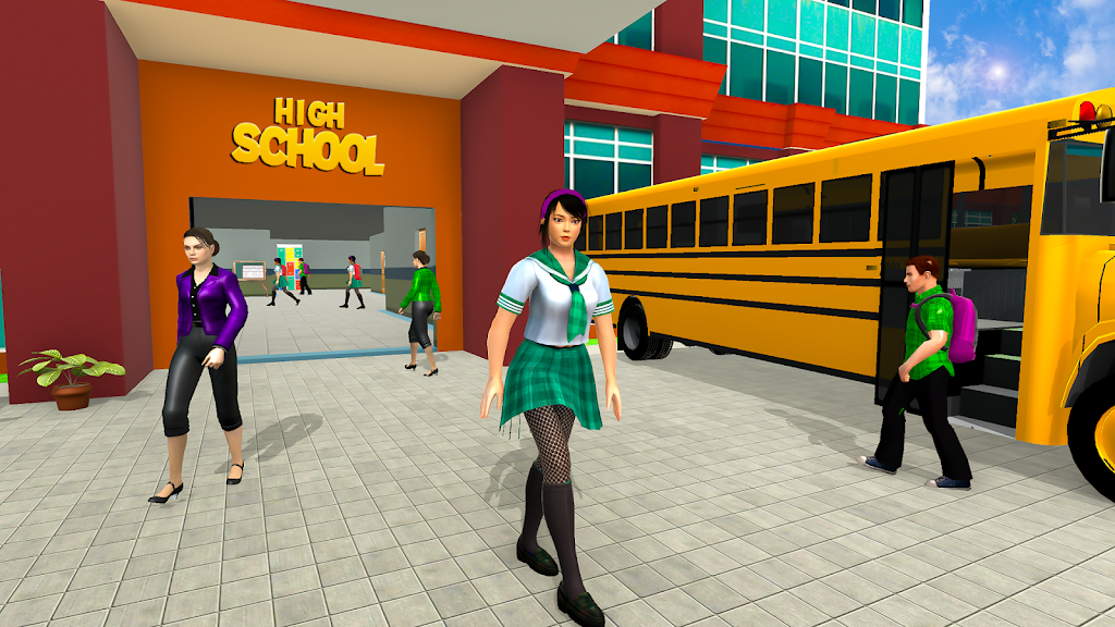 High School Girl Simulator 3D स्क्रीनशॉट 0