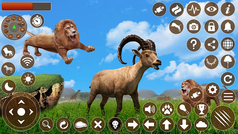 Lion Games 3D Animal Simulator Captura de pantalla 1