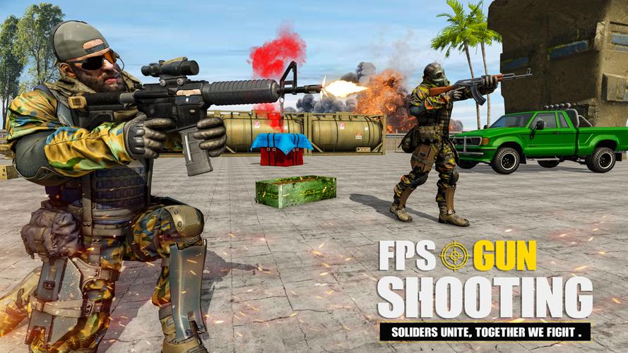 Gun Games Offline 3D Shooting Captura de tela 2