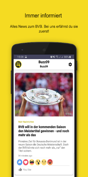 Schermata Buzz09–die schwarz-gelben News 0
