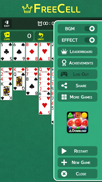 FreeCell - Classic Card Game Capture d'écran 3