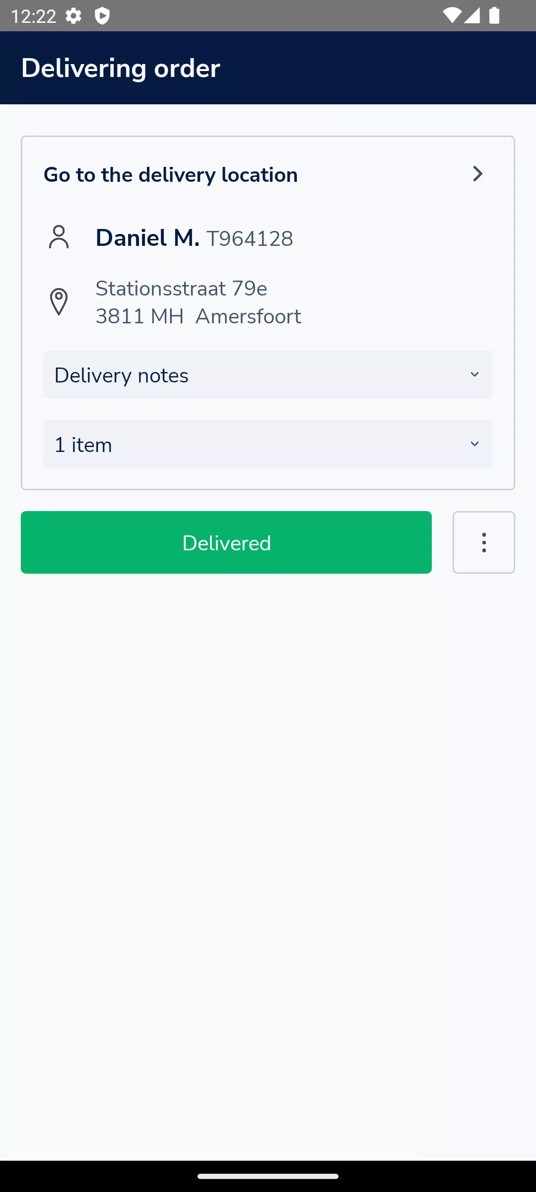 Deliverect for Couriers ภาพหน้าจอ 1