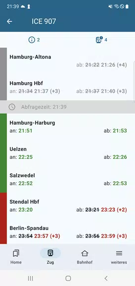 Ist mein Zug pünktlich? Ekran Görüntüsü 0