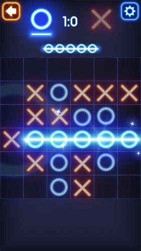 Tic Tac Toe Glow: 2 Players Capture d'écran 3