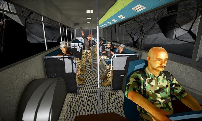 Army Bus Driving Simulator स्क्रीनशॉट 2