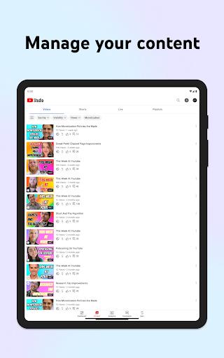 YouTube Studio應用截圖第0張