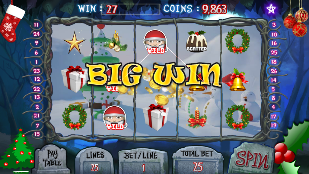 Christmas Jackpot : Real Casino Slot Master 777 Capture d'écran 3