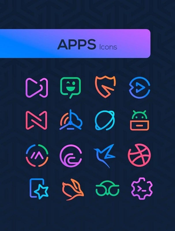 Linebit – Icon Pack Tangkapan skrin 1