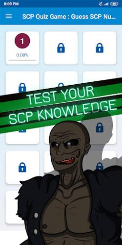 scp quiz game スクリーンショット 1