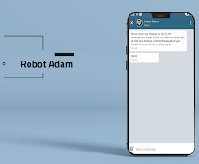 Talk to the talking robot Adam Скриншот 0