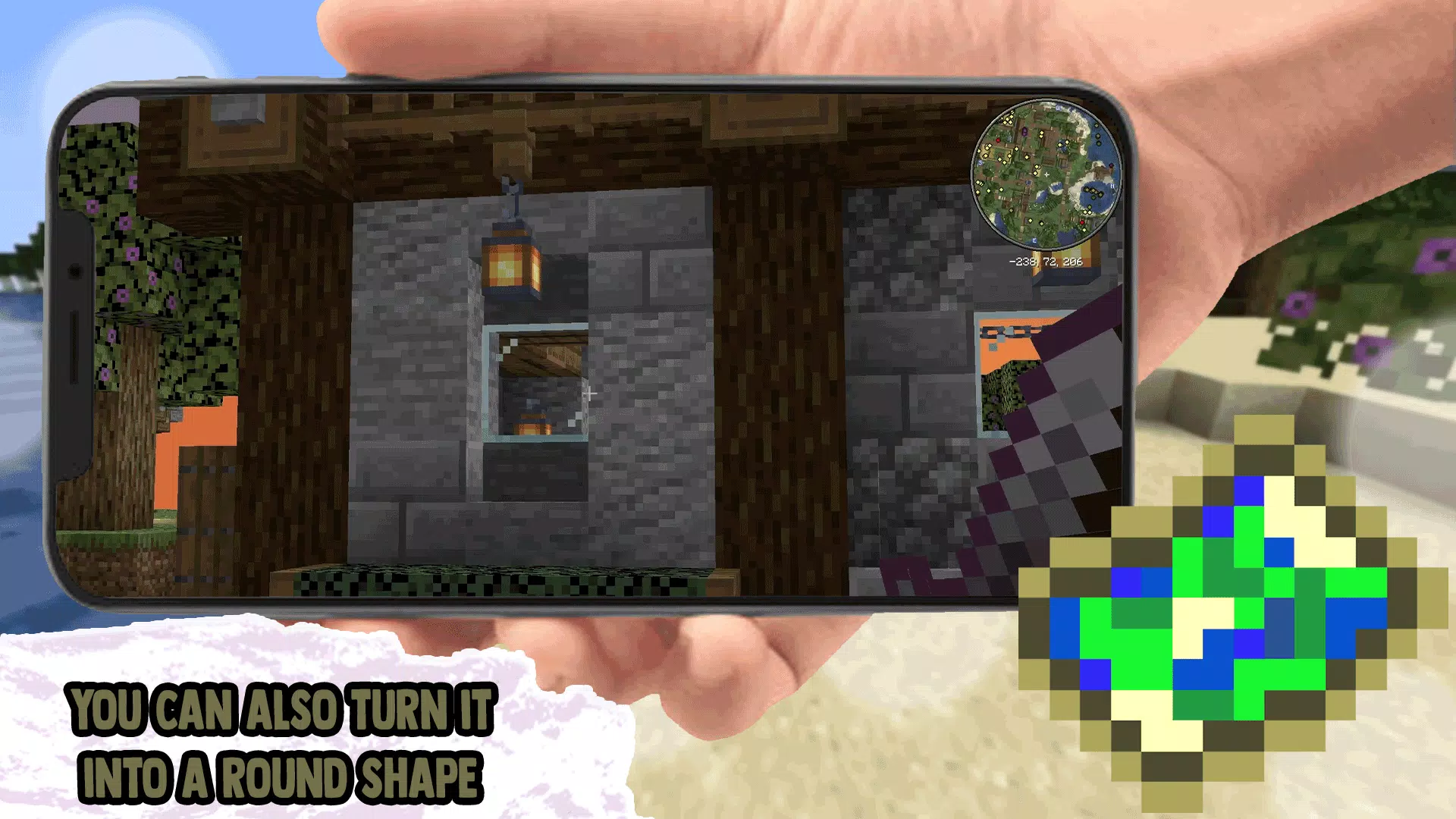 Minimap Mod Addons for MCPE Скриншот 1