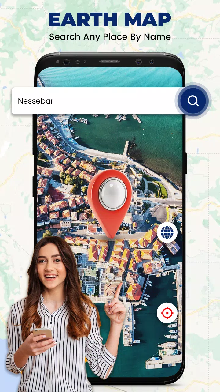 Live Earth Maps & Navigation स्क्रीनशॉट 0