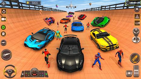 Superhero Game: Ramp Car Stunt স্ক্রিনশট 1