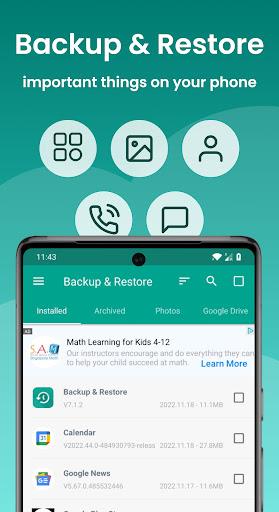 Backup and Restore - APP Tangkapan skrin 0