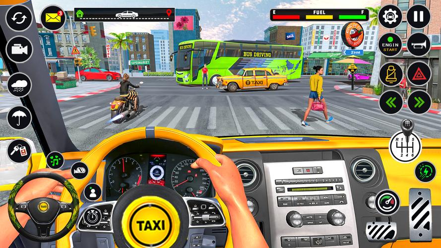 US Taxi Car Parking Simulator Captura de pantalla 2