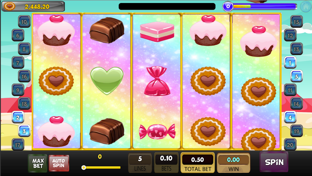 Candy Sweet Slot machine Скриншот 3