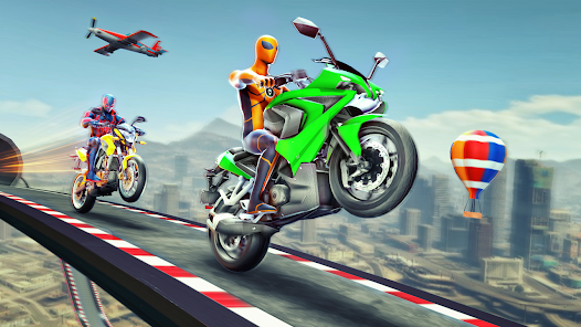 Super Hero Bike: Racing Game Zrzut ekranu 1