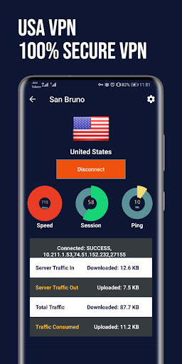 USA VPN Fast: Secure VPN Proxy ภาพหน้าจอ 3