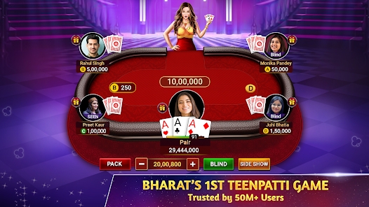 Teen Patti Octro 3 Patti Rummy Tangkapan skrin 1