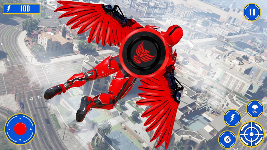 Flying Pigeon Robot Car Game 스크린샷 3