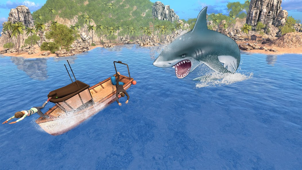 Schermata Angry Shark Games: Game 2024 Mod 2