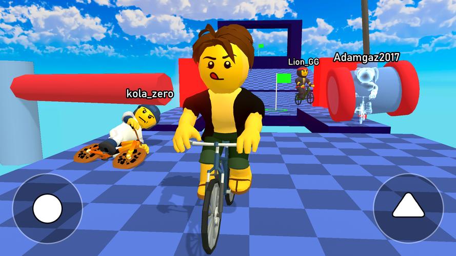 Obby bike: Parkour Adventure スクリーンショット 1