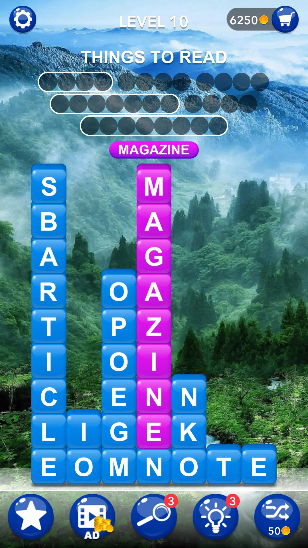 Schermata Word Tiles :Hidden Word Search 1