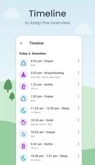 Baby Tracker: Sleep & Feeding ภาพหน้าจอ 2