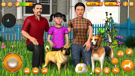 Pet Dog Family Adventure Games ဖန်သားပြင်ဓာတ်ပုံ 1