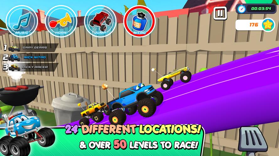 Monster Trucks Game for Kids 3 Ảnh chụp màn hình 2