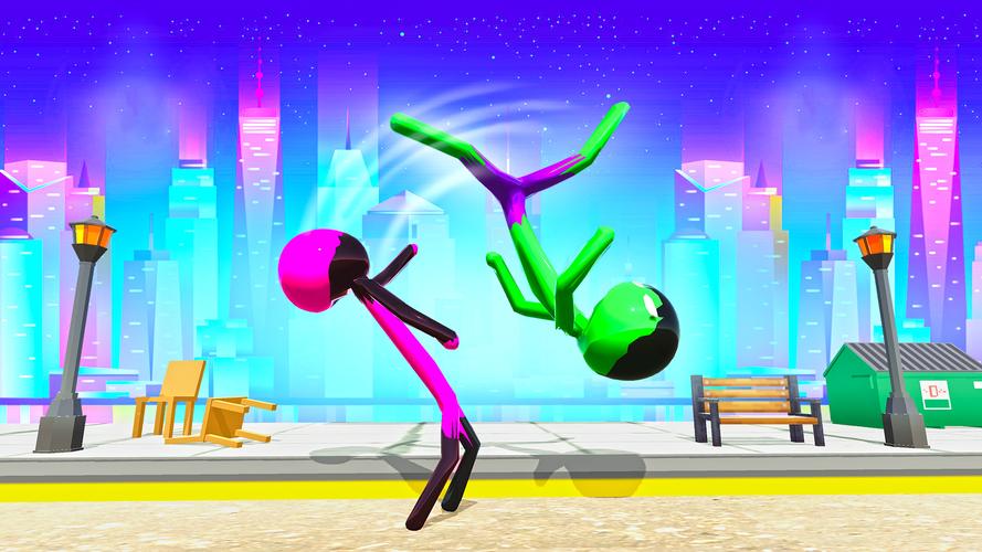 Stickman Ninja Fight: Ropehero স্ক্রিনশট 1