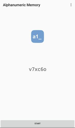 Alphanumeric Memory Capture d'écran 0