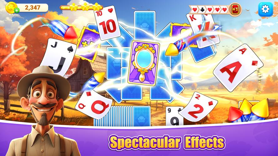 TriPeaks Solitaire Farm Ảnh chụp màn hình 0