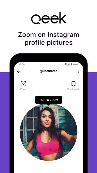 Qeek - Profile Picture Downloader for Instagram Captura de tela 0