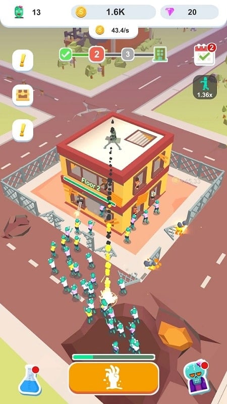 Idle Zombie Army Скриншот 2