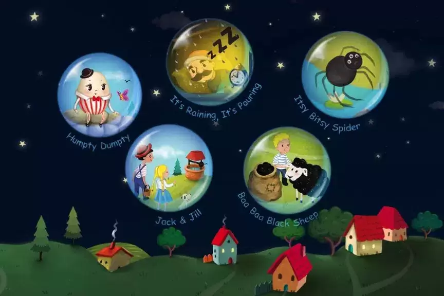 Cute Nursery Rhymes, Poems & Songs For Kids Free Capture d'écran 0