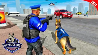 US Police Dog Crime Chase Game Zrzut ekranu 2