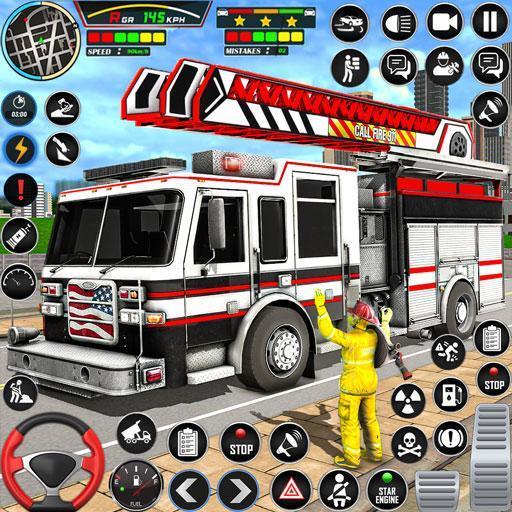 Firefighter: Fire Truck games Screenshot 0