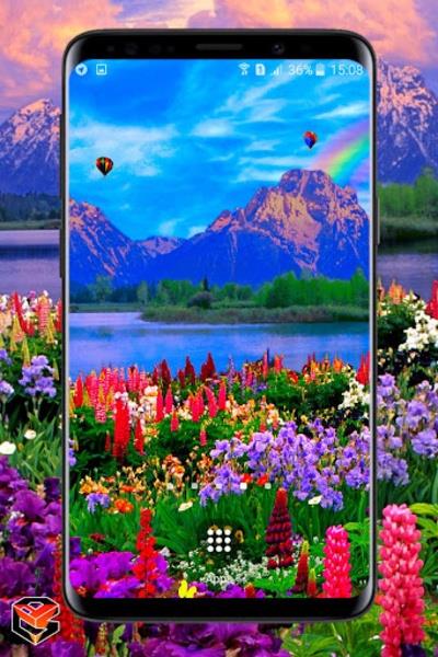 Valley of Flowers live wallpaper Captura de pantalla 2