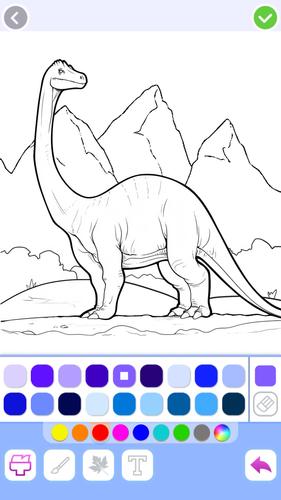 Dino Coloring Captura de pantalla 2