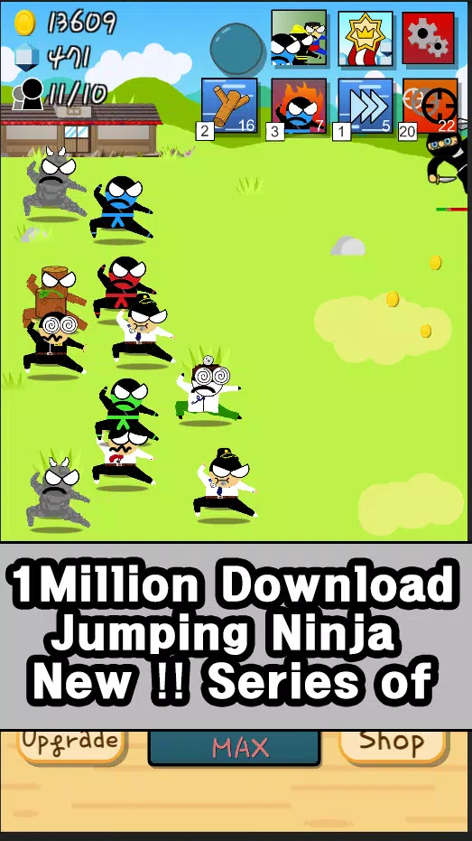 Ninja Growth - Brand new clicker game Mod Captura de pantalla 1