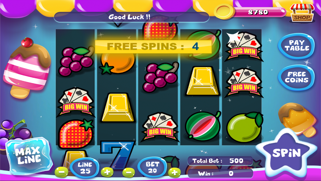 Slot Matchine IceCream - Vegas Casino Slot Games 스크린샷 3