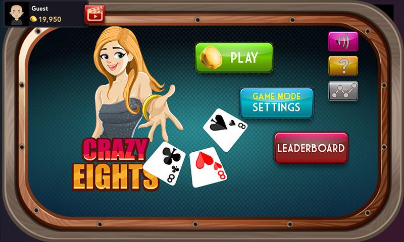 Offline Crazy Eights - Free Card Game应用截图第0张