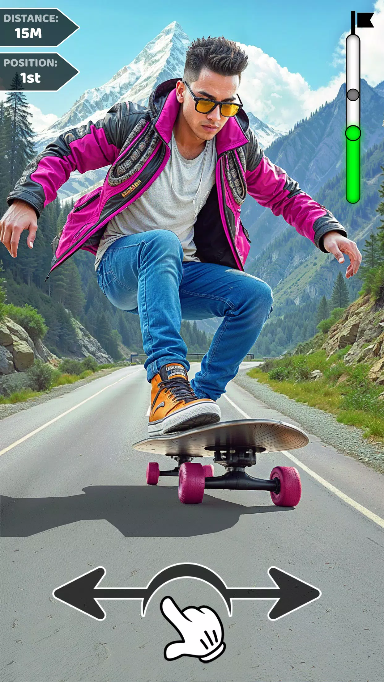 Downhill Skateboarding Game Screenshot 3