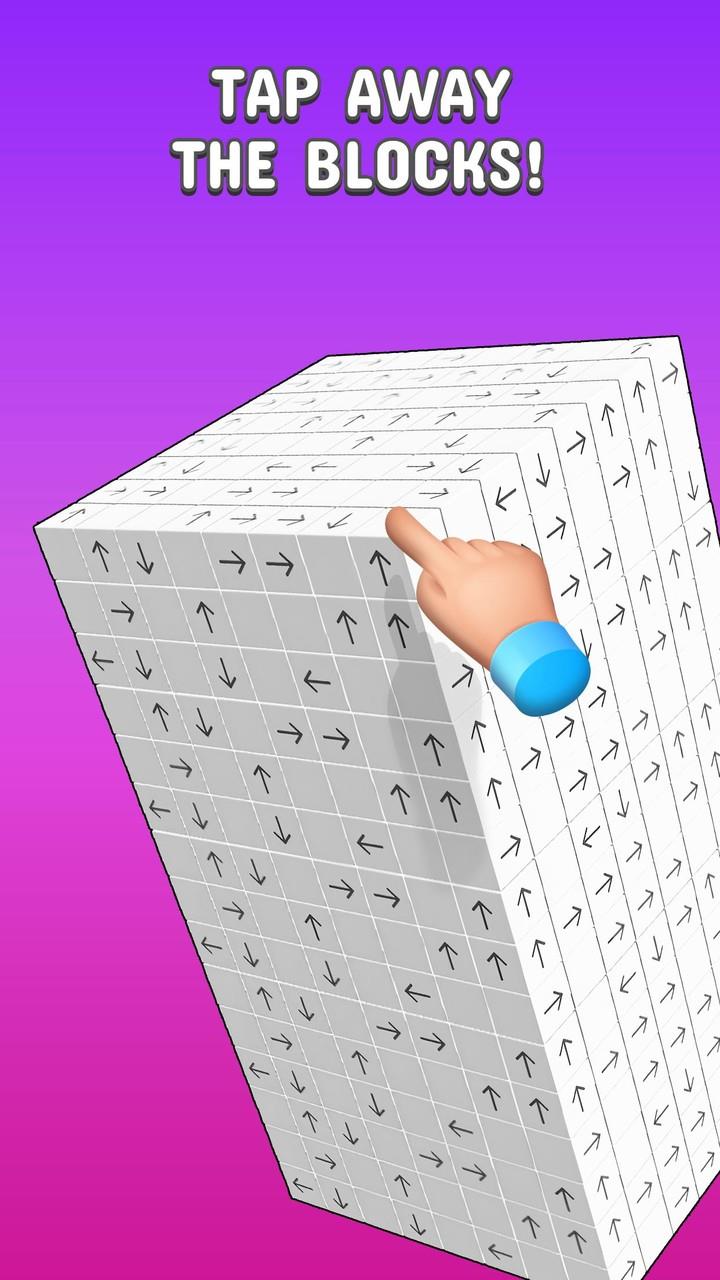 Tap to Unblock 3d Cube Away स्क्रीनशॉट 0